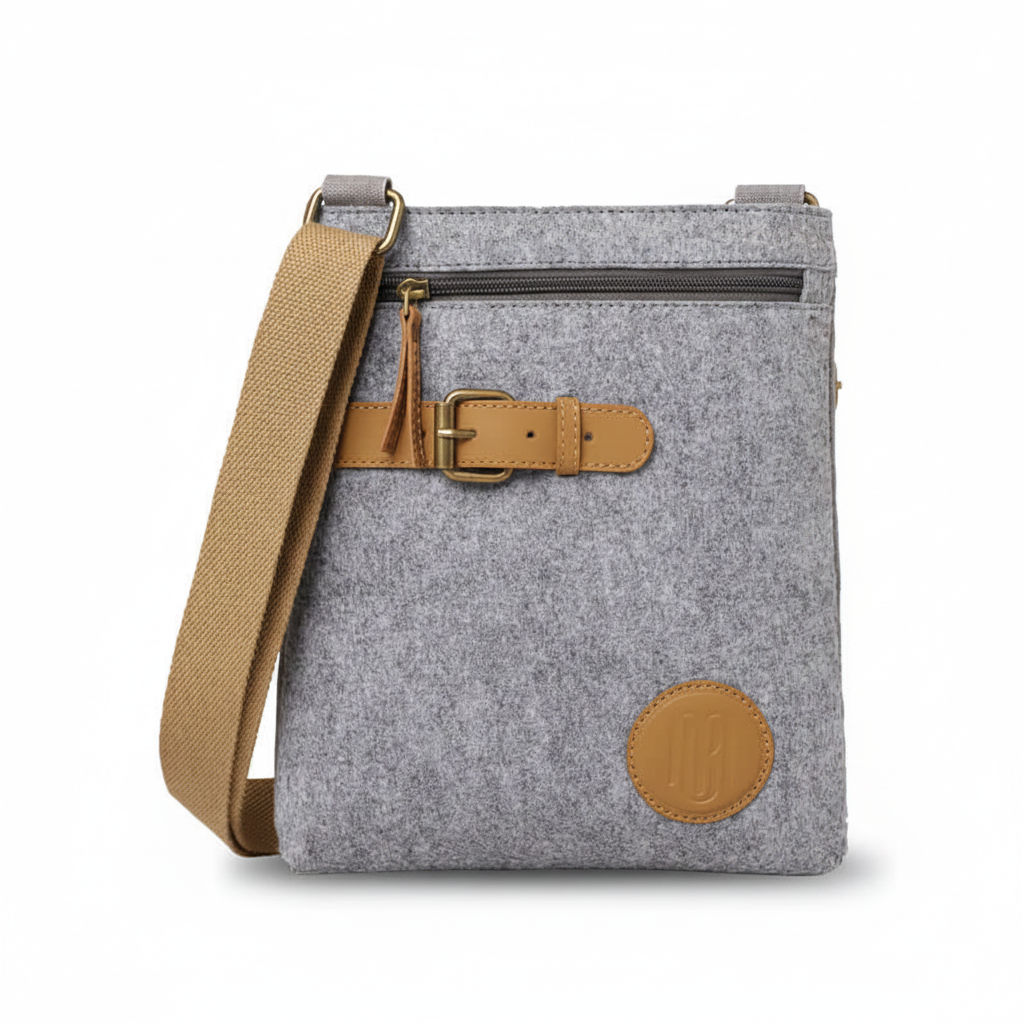 Small Messenger Crossbody Bag - Chocolate 092